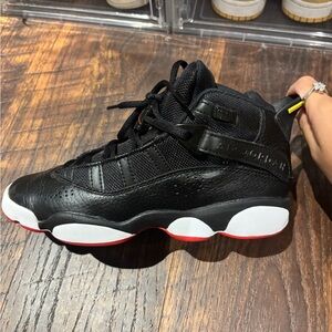 Jordan 6s - Black and Red Athletic Shoes